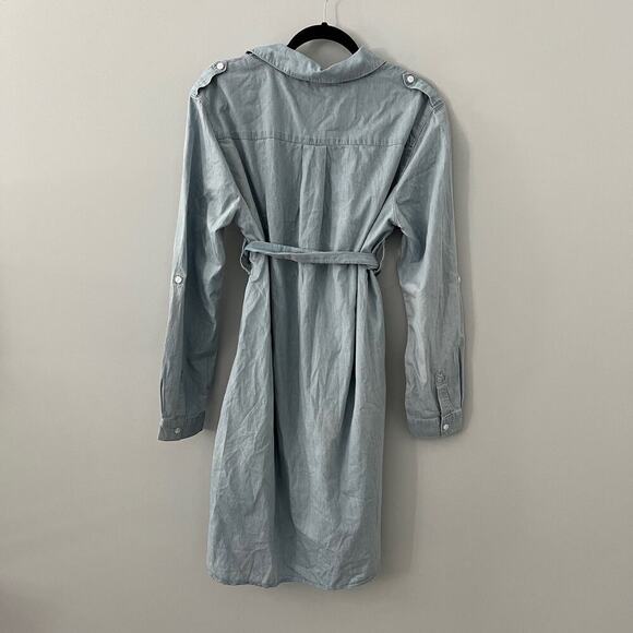 NWT Seraphine Cotton Chambray Belted Maternity Tunic 18 - Picture 5 of 5